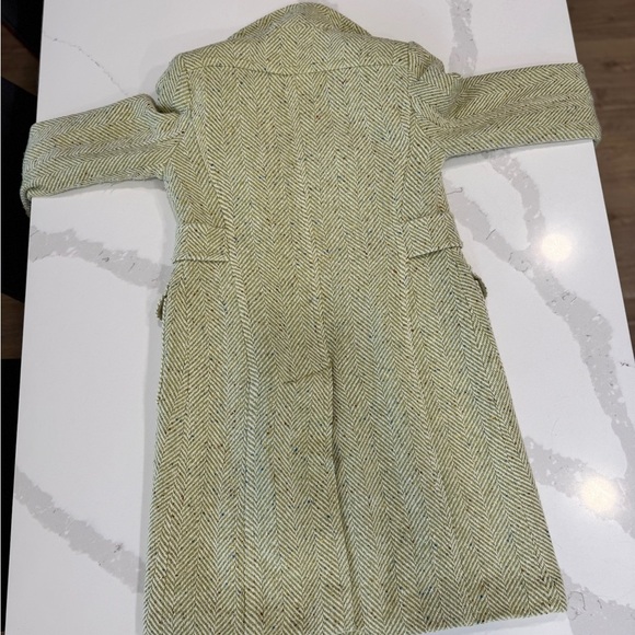 Moda International Cream Herringbone Trench Coat - Picture 7 of 7